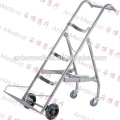 CE&ISO stainless steel hospital medical oxygen cylinder trolley